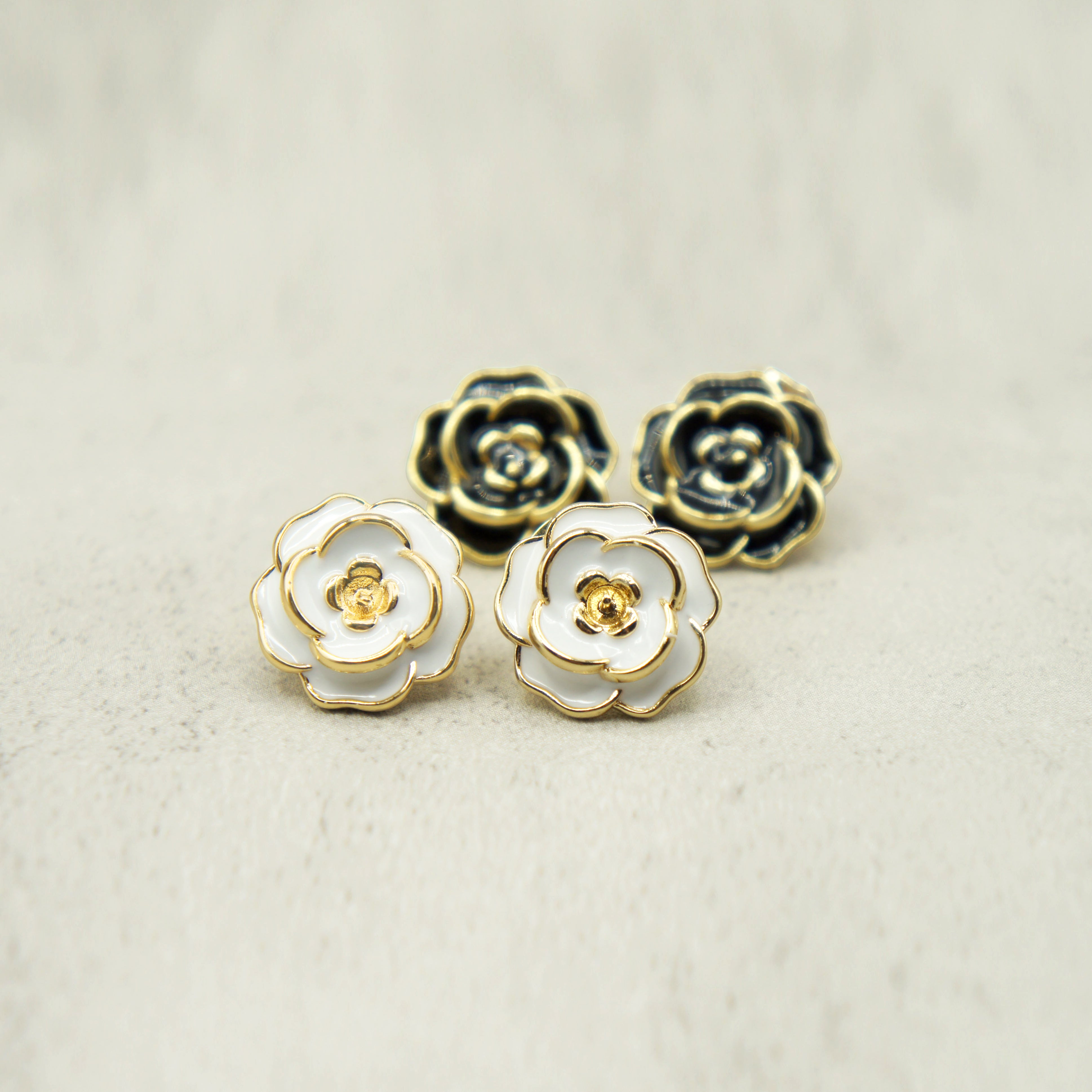 The Camellia Flower Earrings