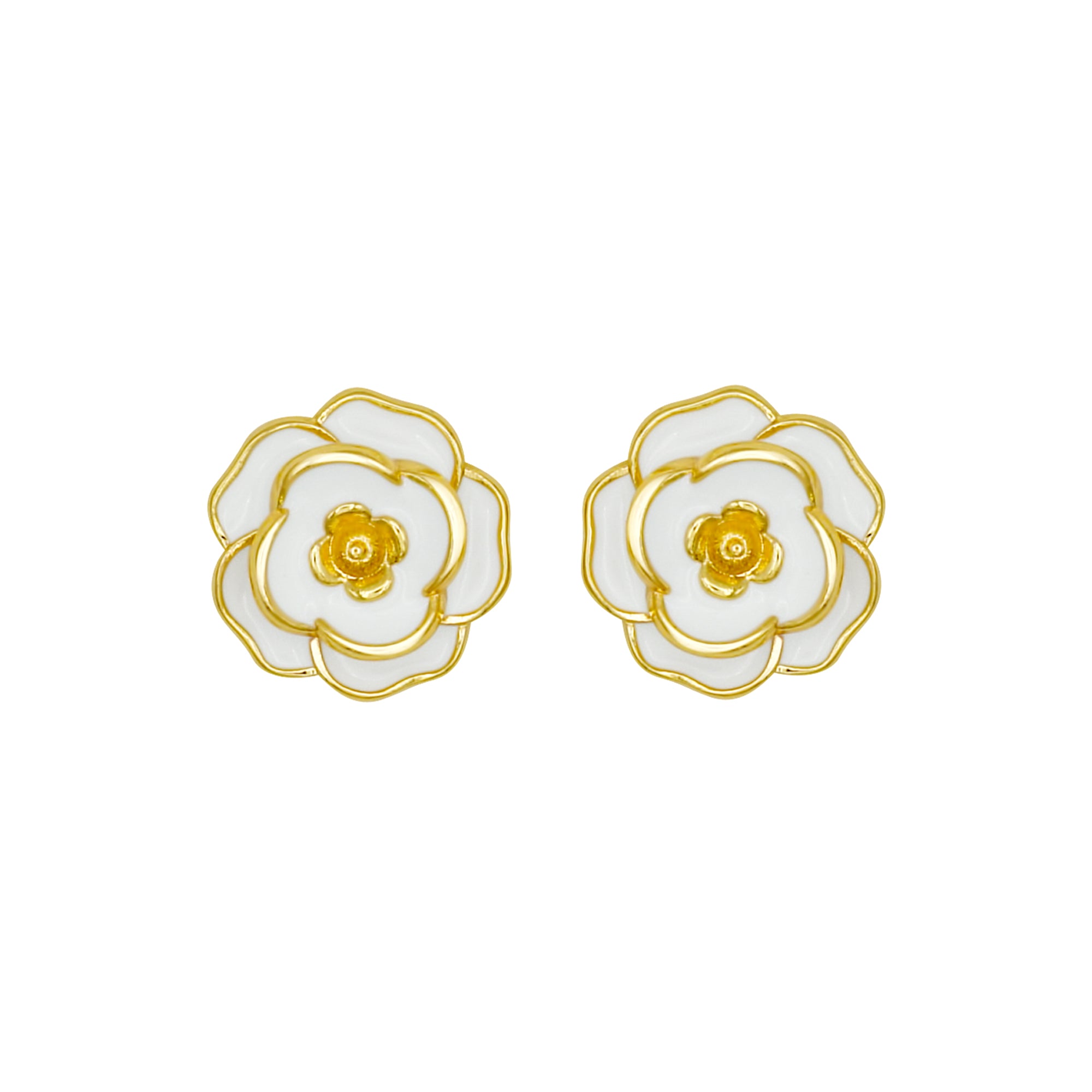 The Camellia Flower Earrings
