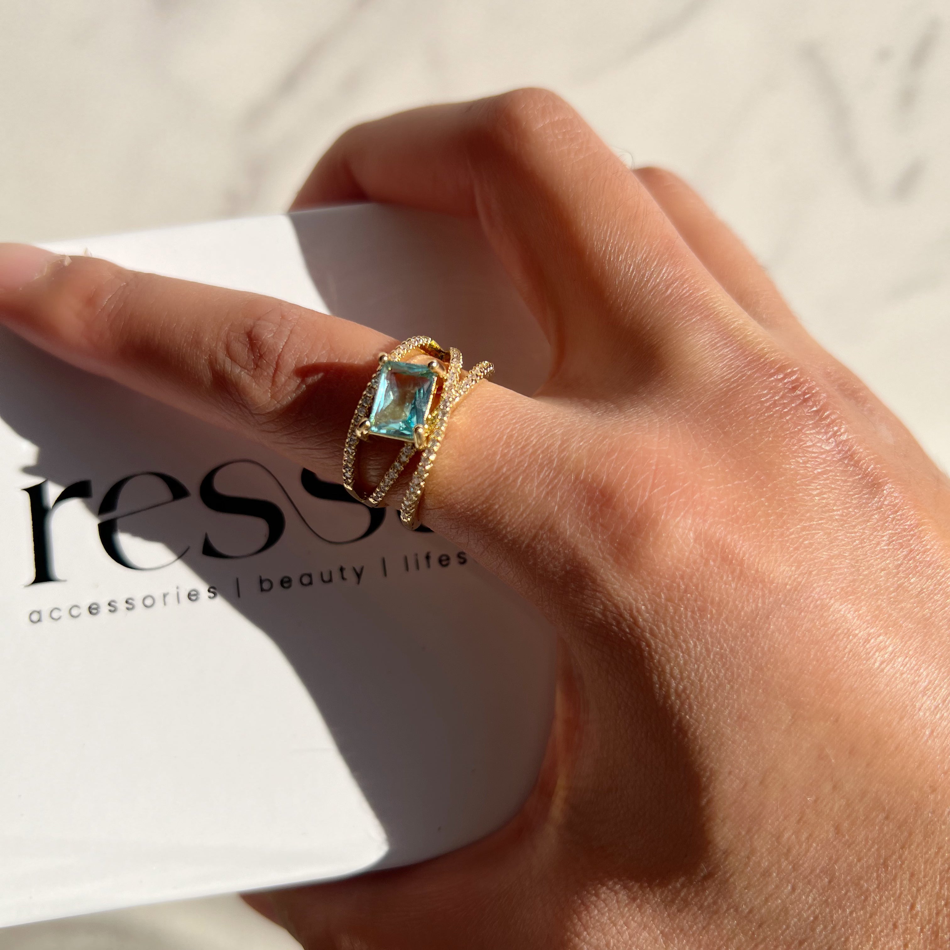 The Charlotte Blue Ring