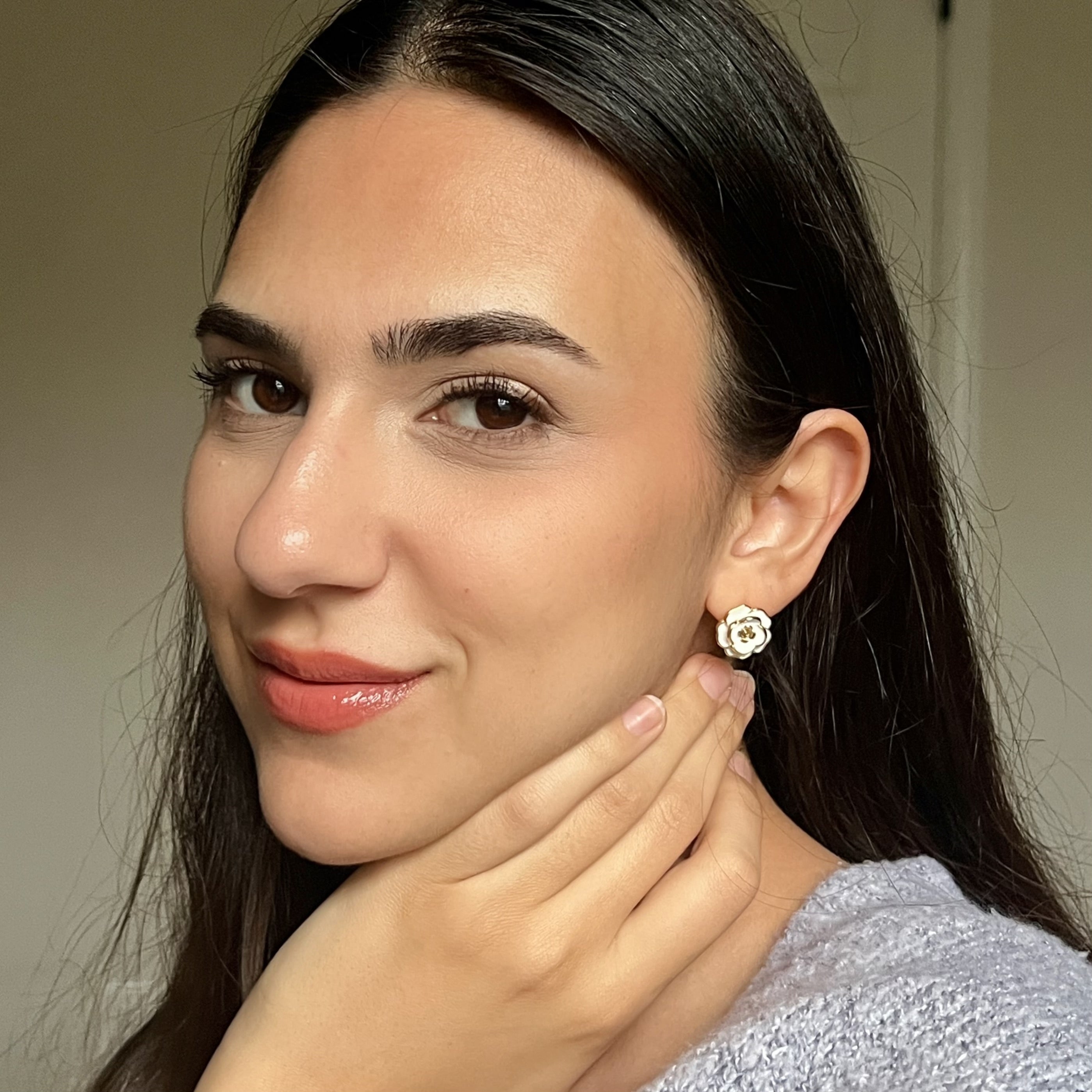 The Camellia Flower Earrings
