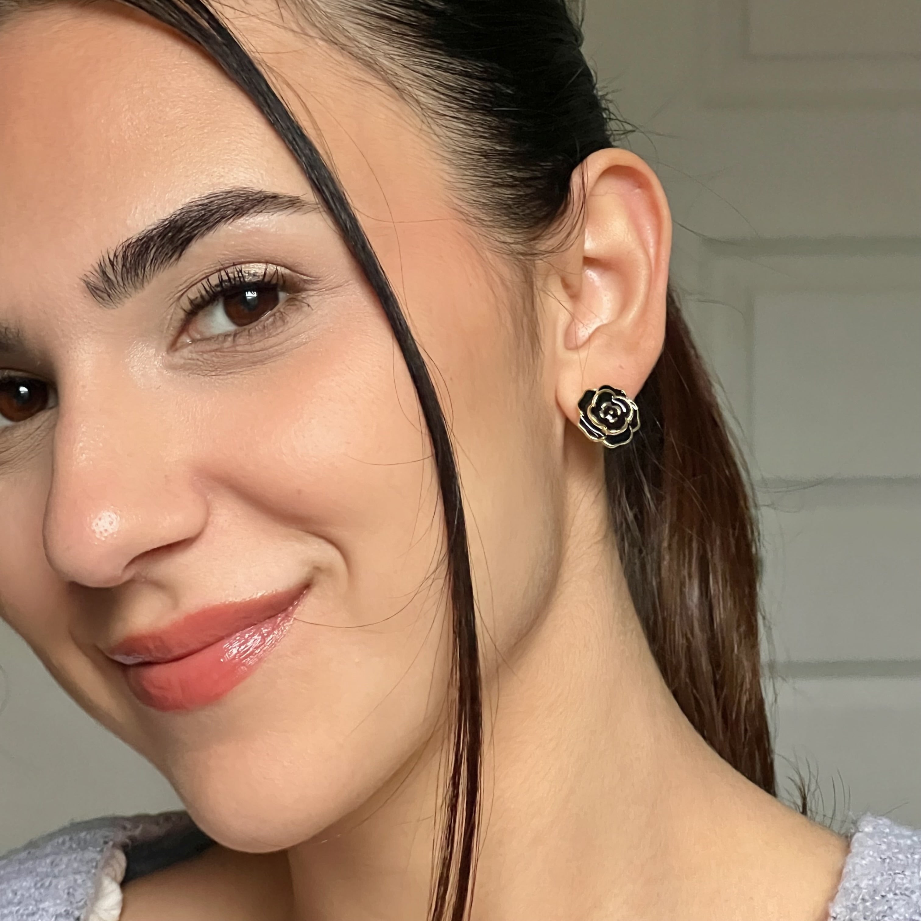 The Camellia Flower Earrings